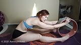 Yoga wheel stretching today great to open your spine snapshot 10