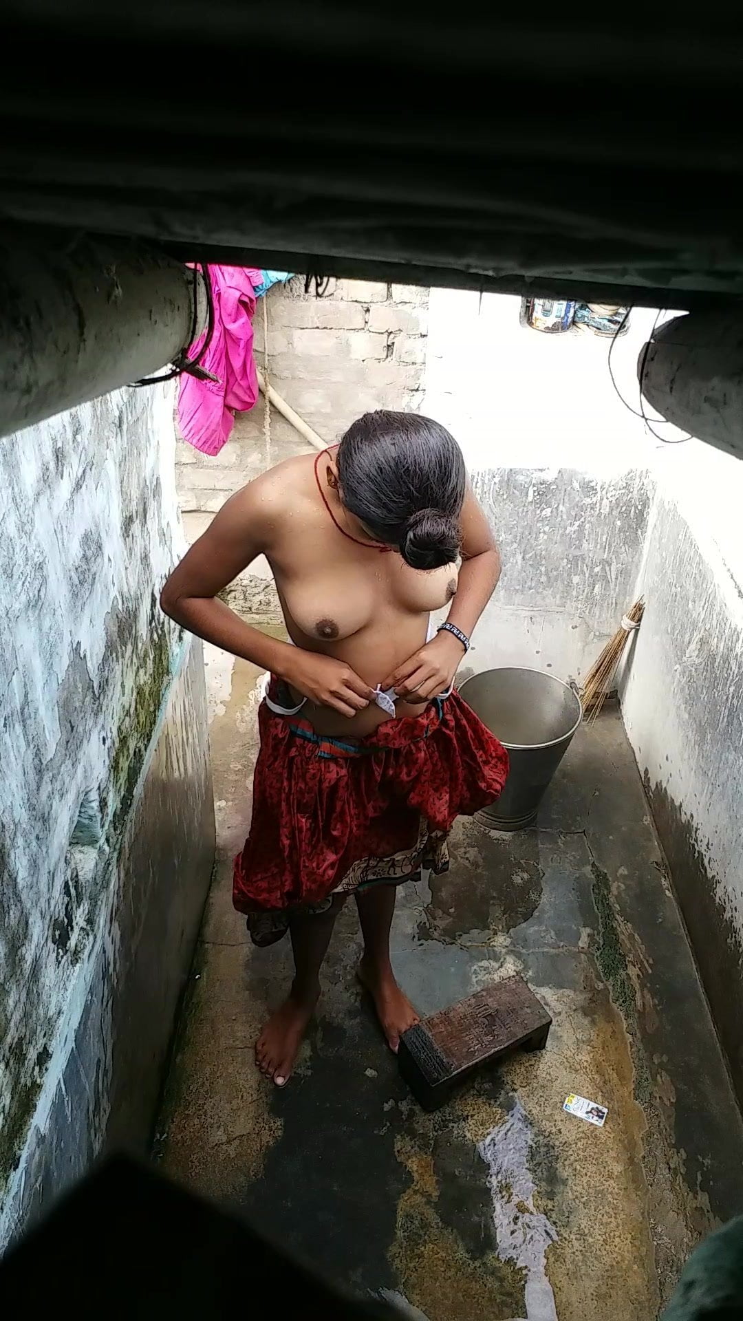 Desi hidden bathing