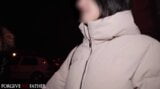 Zierliches russisches Partygirl wird hart gefickt, vor hartem Sex, Blowjob und Gesichtsbesamung im Van des besten Freundes snapshot 4