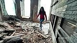 Hard fucked girlfriend in a scary abandoned house snapshot 5