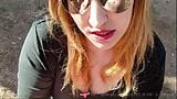 Vends-ta-culotte - punheta amadora ao ar livre com gozada na boca snapshot 11