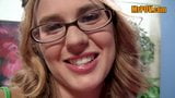 You must see this real, amateur, teen, nerdy girl porno! snapshot 3