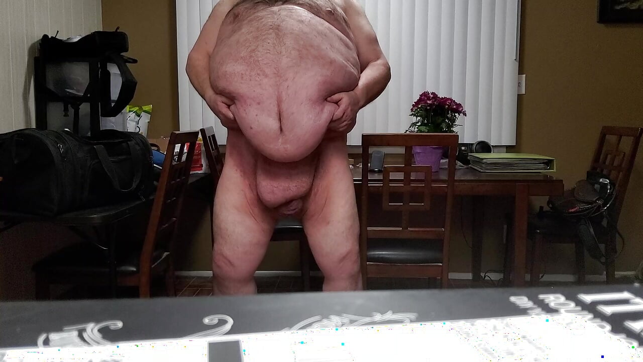 Fat guy fingers ass