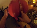 Svenja anal fingered sucking and beeing fucked in red latex snapshot 3