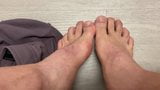 गंदा बात जॉय लिंग पैर पैर की उंगलियों पैर बुत हस्त-मैथुन सह snapshot 3