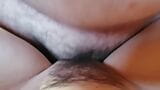 Anita Coxhard receives a quick cum shot all over her hairy pussy snapshot 7