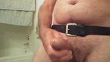 Masturbating strings of precum and orgasm pumping semen. snapshot 16