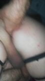 Fingering and playing with a black dildo in my CDs ass snapshot 3