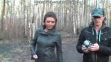 Titted brunette fuck in the woods snapshot 2