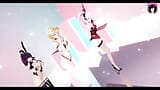Genshin Impact - 3 vriendinnen dansen + futanari trio seks (3D Hentai) snapshot 3