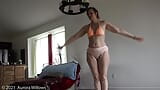 Aurora Willows Stretching in full bum underwear snapshot 15