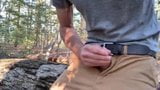 Jacking off my Big Cock in the Woods, in Public, talking too snapshot 7