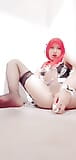 Masturbasi anal cosplay pembantu berhijab tsgirl snapshot 12