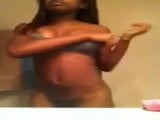 Black girl strip and shower snapshot 2