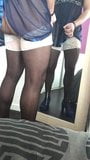 Sissy cums in front of mirror snapshot 10