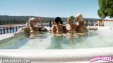 Burning Angel Punk Rock Lesbian Hot Tub Orgy snapshot 3