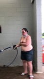 Topless at the car wash snapshot 8