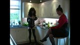 Crossdresser Felicity strips in the kitchen snapshot 15