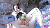 Bigtits gordita árabe Karmen Diaz follando en la playa snapshot 13