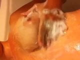 GF Washes Breast In Shower snapshot 2