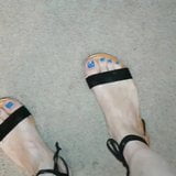 Blue toes in sandals snapshot 3