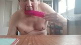 Sucking dildo out or asshole and licking cum snapshot 16