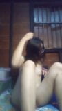 Asian girl at home, solo, horny masturbation alone snapshot 1