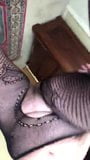 Slave wearing outfit from an xhamster fan showing off cunt snapshot 8