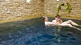 Twinks have fun in the swimming pool, suck and bareback: Matty and Aiden snapshot 7