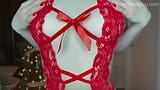 Ik hou ervan om je te plagen met Kerstmis - sexy lingerie alleen voor jou! snapshot 15