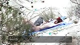 Redhead beauty dildoing pussy on the sandy beach snapshot 6