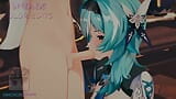 Eula Lawrence Hentai Genshin impacta boquete e sexo de quatro MMD 3D - GIDDORA - cor de cabelo azul Editar smixix snapshot 2