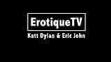 Young 19-year-old teen Katt Dylan's pussy gets cum after passionate sex with porn legend ERIC JOHN on ErotiqueTV snapshot 1