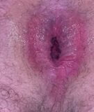 Hollow anal plug pulled out and deep and wide anal gape is the result with some puckering as well. snapshot 5