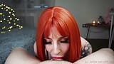 Sensual blowjob from a redheaded bitch snapshot 8