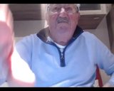 Opa-Show vor der Webcam snapshot 4