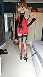 Jessicaxd korselette merah dan pakaian dalam snapshot 5