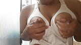 Lynda Luna wearing a nursing bra and squirting breast milk snapshot 10