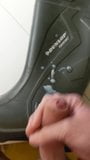 Cum on rubbert boot (Dunlop Purofort) snapshot 4