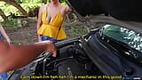 friends pay the mechanic with their big tits snapshot 6