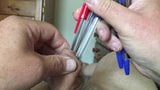 10-minute foreskin video - 10 biro pens snapshot 3