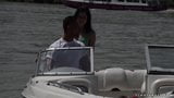 Публичный анал на лодке - Cassie Right snapshot 3