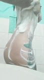 Beautiful brunette in the shower snapshot 2