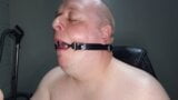 Deepthroat 18 inch dildo with mouth gag ring snapshot 3