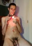 Slave pouring hot wax and jerking off snapshot 1