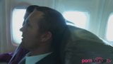 Babes have strap-on fuck orgy on a plane snapshot 2