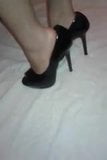 Meus pezinhos e o Peep Toe Preto salto agulha alto snapshot 1