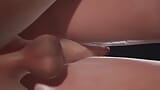 Sie masturbiert einen schwanz zwischen ihren schenkeln - 3d-porno snapshot 5