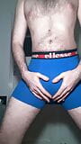 Diaper Boy tests new underwear with a Huge Full Diaper snapshot 16