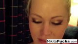 Solo fishnet solo with hot Milf Nikita Von James snapshot 8